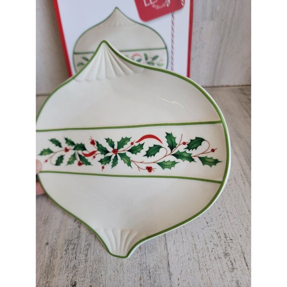 Lenox 887601 posting holidays ornament accent plate Xmas - Picture 4 of 6